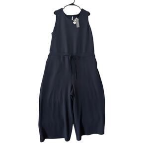 NWT Lane Bryant Navy Romper 22/24 Wide Leg Beachy Coastal $119